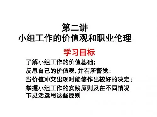 小组工作价值观科那普卡