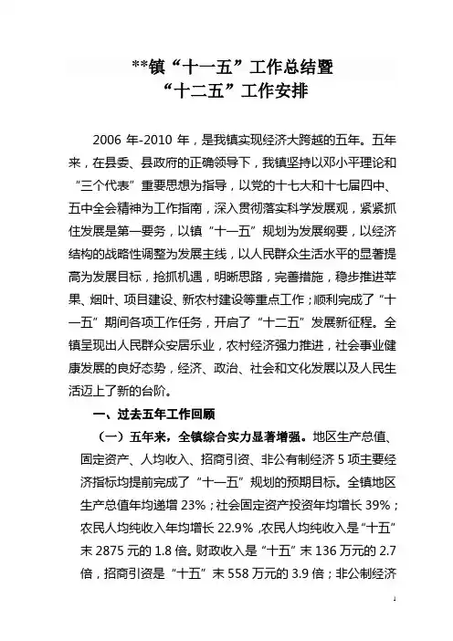 五年总结 五年规划1