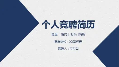 精选组织部竞选PPT