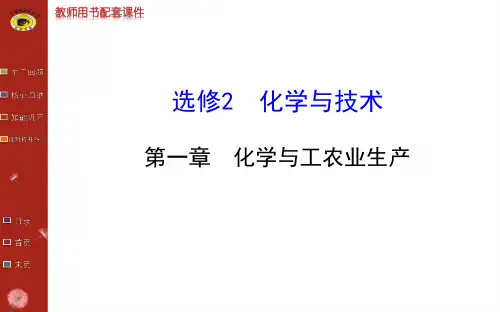 选修第一章化学与工农业生产.ppt