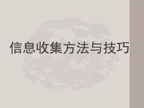 房地产客户信息收集方法