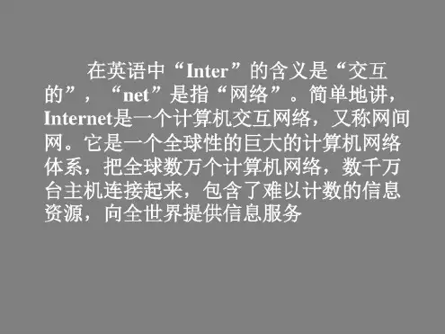 internet基础知识与应用-课件