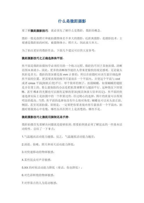 什么是微距摄影