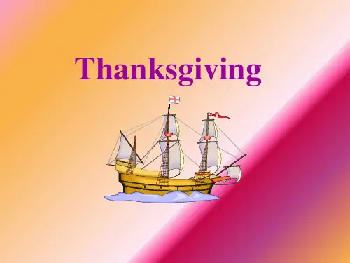 感恩节英文介绍Thanksgiving