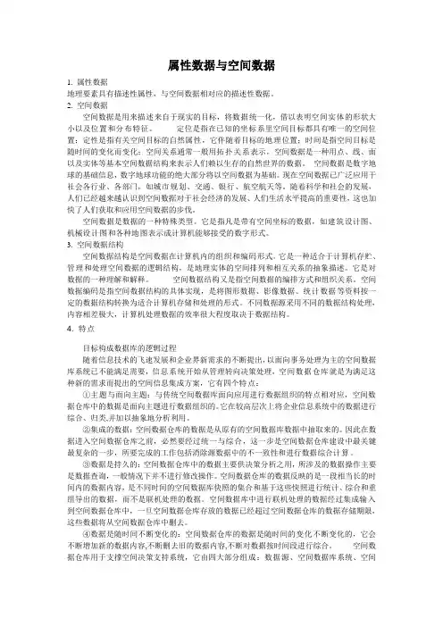 属性数据与空间数据