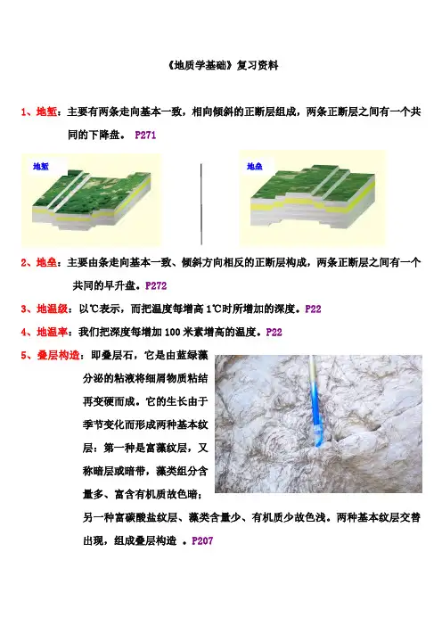 《地质学基础》复习资料