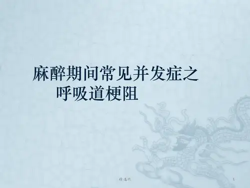 《呼吸道梗阻》ppt课件