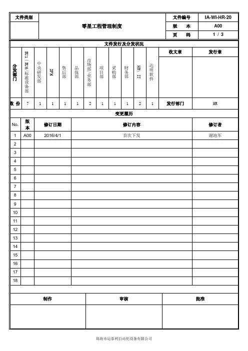 零星工程管理制度(V1.2)