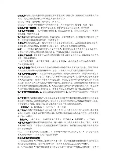 法院执行