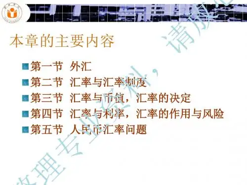 第五章外汇与汇率