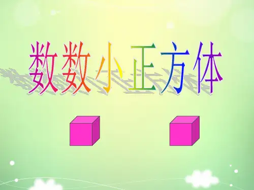 数小正方体的个数