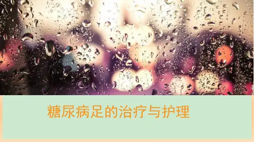 糖尿病足治疗与护理 ppt课件