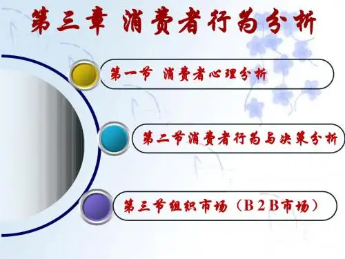 第三章 消费者行为分析