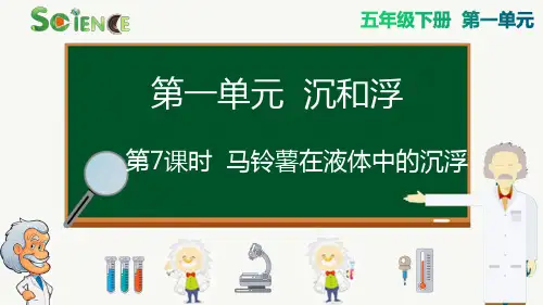 最新教科版科学五年级下册《马铃薯在液体中的沉浮》精品教学课件