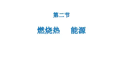 选修4-第一章-第二节-燃烧热-能源