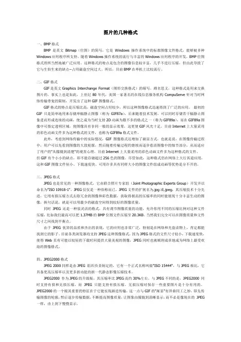 图片的几种格式