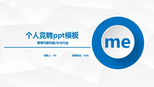 银行支行副行长竞聘演讲PPT