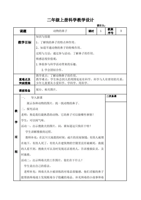动物的鼻子