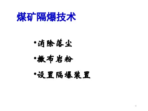 煤矿防隔爆技术
