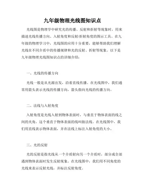 九年级物理光线图知识点