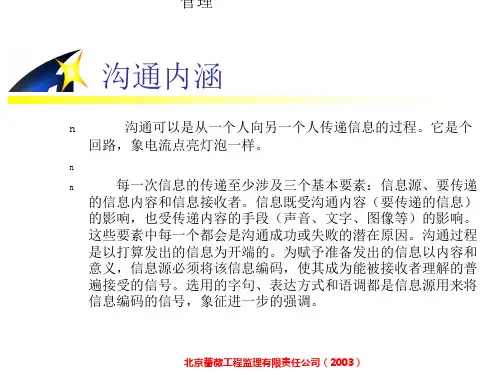 项目沟通管理技巧培训精品文档