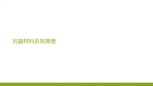 抗菌材料及其原理PPT课件