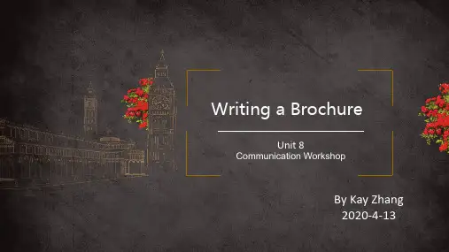 北师大版高一 必修三 Unit8 Communication Workshop Writing PPT课件