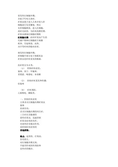抗疟药