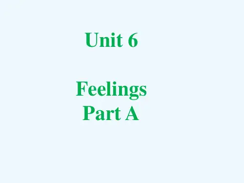 新密市XX小学五年级英语下册Unit6FeelingsPartA课件1闽教版三起3