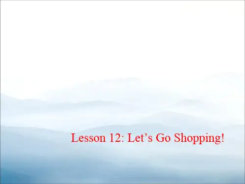 《Let's Go Shopping!》Colours and Clothes PPT课件【优秀课件PPT】