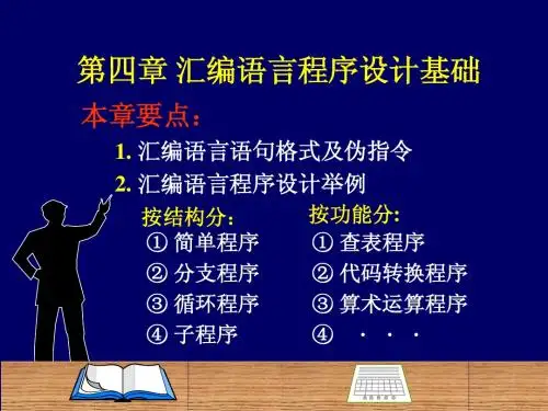 单片机原理(第四章)