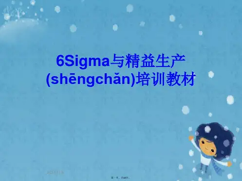 6Sigma与精益生产培训教材