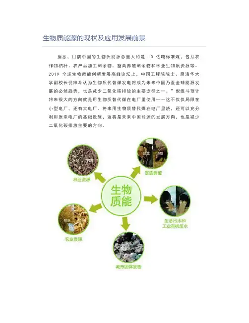 生物质能源的现状及应用发展前景