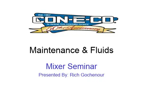 Maintenance & Fluidsppt维护&fluidsppt