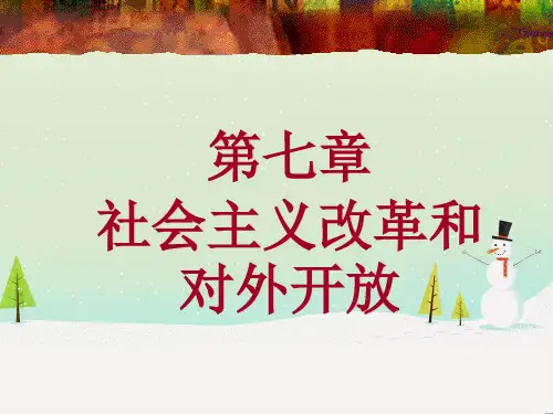 毛概第七章改革