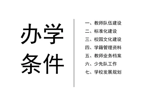 小学学校资料档案目录封面