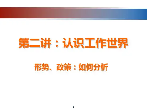 就业指导课程第二讲――形式政策和程序 (1)PPT课件
