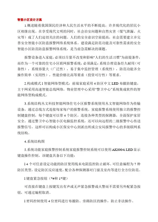 智能小区设计方案