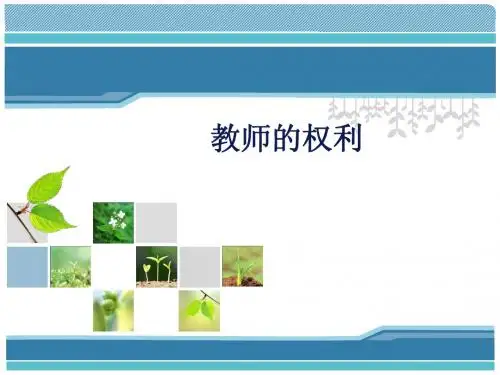 教师的权利