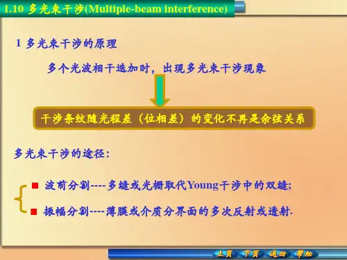 多光束干涉原理