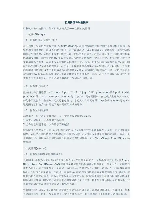 位图和矢量图的区别