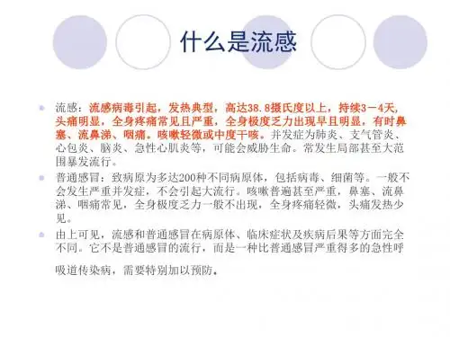 有关禽流感的一点知识 24页PPT文档