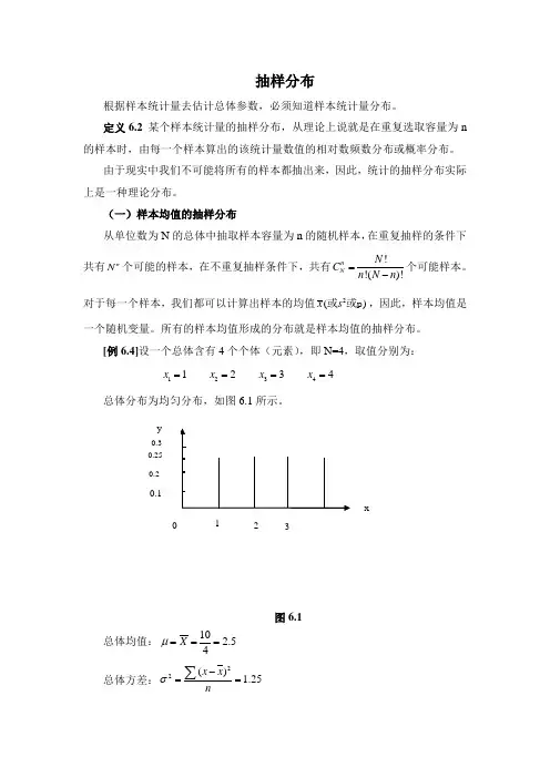 样本均值的抽样分布