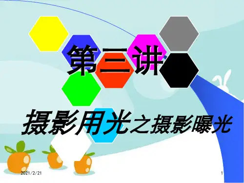 摄影第三讲摄影曝光