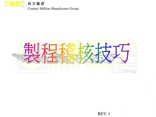 IPQC稽核技巧Sub.