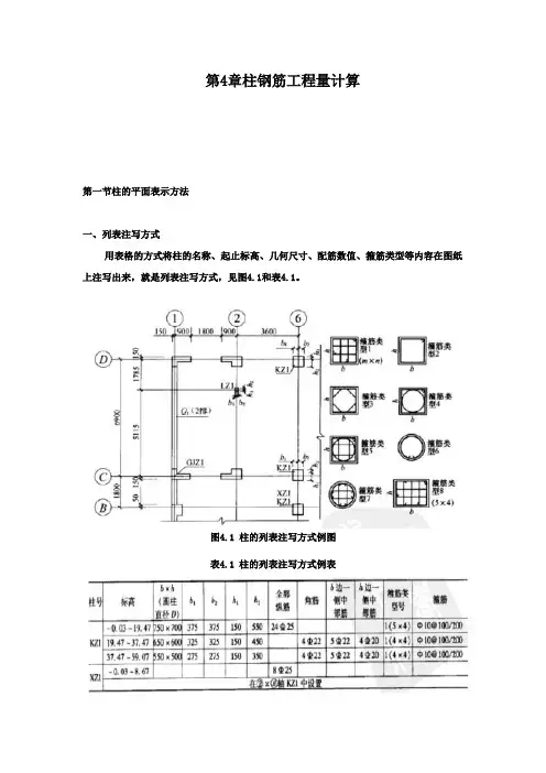 柱钢筋工程量计算 2