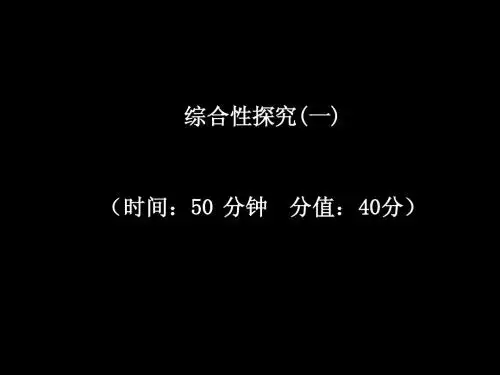 2012年中考语文专题复习14 综合性探究