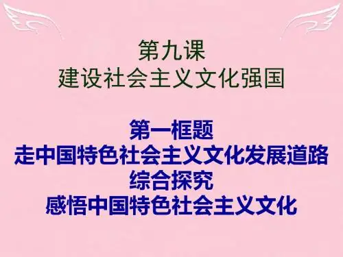 福建省漳州市芗城中学高中政治 第九课 建设社会主义文化强国课件 新人教版必修3