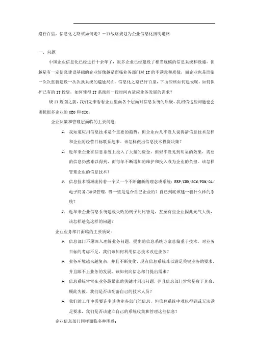 CIO-IT规划-20070426