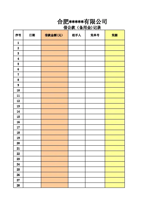 公司资金使用情况套表
